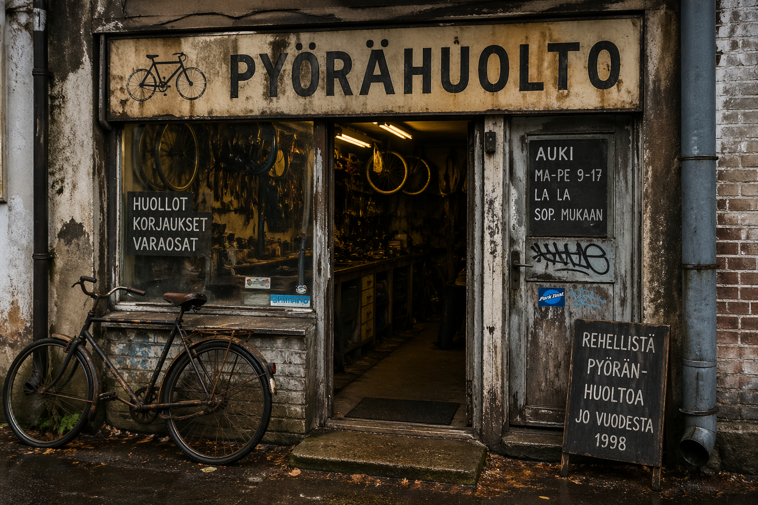 Pielisen Pyörähuollon toimipiste Joensuussa